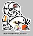 Bengals pee on Steelers,Browns,Ravens Vinyl Indoor/Outdoor window 