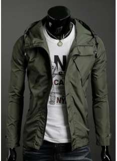 2011 New Mens fashion design Slim casual hooded jacket # 1658  