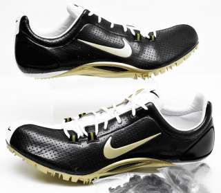 New NIKE ZOOM JA Mens Track & Field Shoes Spikes, 13, Black & Gold 