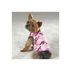  Casual Canine Camo Tank Med Pink/Chive