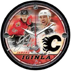   NHL Calgary Flames Jarome Iginla Wall Clock *SALE*