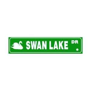    SWAN LAKE DRIVE opera bird fowl street sign