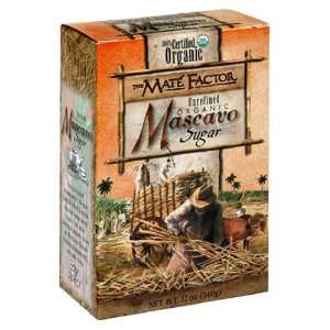  The Mate Factor Mascavo Sugar, Unrefined Organic, 12 