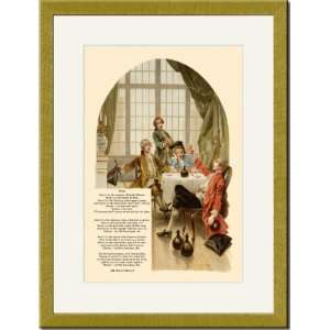  Gold Framed/Matted Print 17x23, School For Scandal Song 