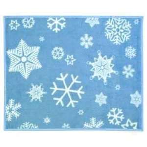  Snowflakes Big & Small Young At Heart Blanket/Throw 