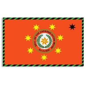  Cherokee Nation Flag Sticker 