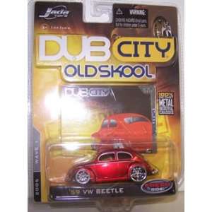   Dub City Old Skool Wave 1 2005 1959 Vw Beetle in Color Red Toys