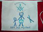 Handmade In The USA Childs Masonic Apron Now He Can Be Like Dad