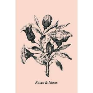  Roses & Noses 12x18 Giclee on canvas