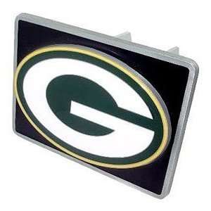  Green Bay Packers Pewter Trailer Hitch Cover With Black 