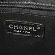 CHANEL Coated Canvas Large CC Rope Tote Bag Purse Black  