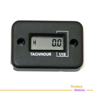 Inductive Tach / Hour Meter For Gas Engine, 2&4 Stroke  