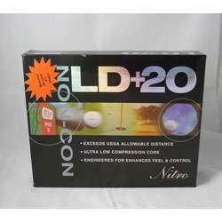 Nitro LD+20 White Golf Balls (Pack of 24)  
