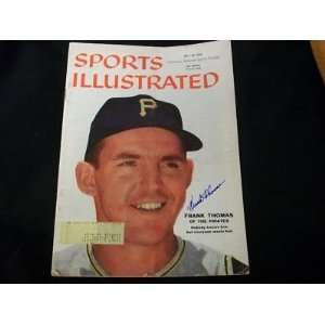 Frank Thomas Auto 7/28/58 Sports Illustrated PSA DNA Q   Autographed 