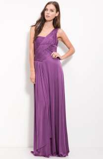 AUTH NEW BCBG NIKITA ONE SHOULDER Jersey Cocktail Evening DRESS Gown 