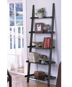 Five tier Antique Black Ladder Shelf  
