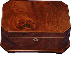 Elm Burl Wood Jewelry Collection Box  