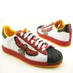 Adidas Mens Red Superstar 1 Atlanta Hawks Edition Sneakers (Size 14 