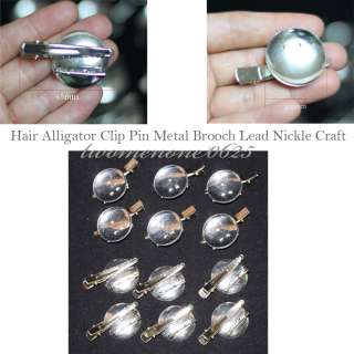 Accessories Hair Alligator Clip Pin Metal Brooch Craft 12pcs  