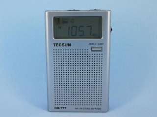 TECSUN DR 777 Silver PLL DSP AM/FM Stereo Pocket Radio  