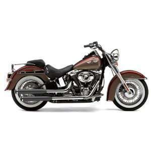   On Black Mufflers with Tips for 2007 2011 HD Deluxe/Crossbones Models