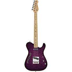Luna Deco Semi hollow Purple TLE Electric Guitar  
