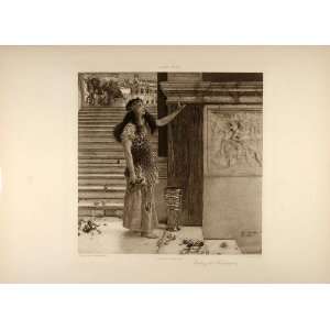  1896 Priestess Greek Temple Lawrence Alma Tadema NICE 
