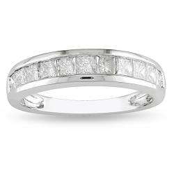 14k White Gold 1ct TDW Diamond Anniversary Ring (H I, I2 I3 