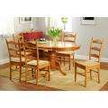 beauville 7 piece oak finish dining table set today $ 893 99