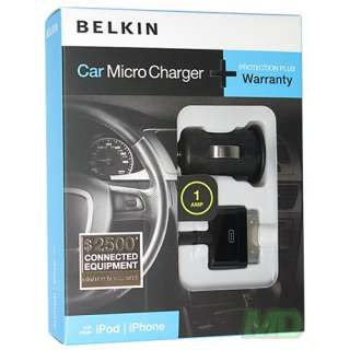 Belkin F8Z446ttP Car Charger Adapter Apple iPhone All Versions 3G/ 3S 