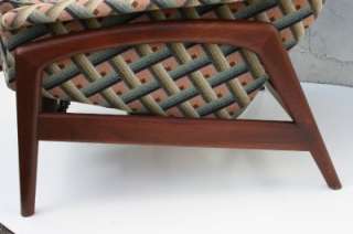 DUX Folke Ohlsson Reclining Danish Mid Century Modern Lounge Chair 