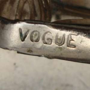 Vogue Vintage Set 3 Strand Necklace Earrings AB Aurora Borealis Smoky 