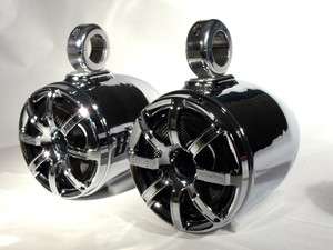 Bullet 770 HLCD Chrome Wakeboard Tower Speakers  