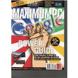    Maximum PC Magazine (Google Power guide, June 2011) Various Books