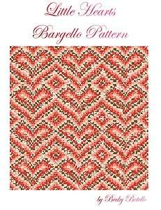 Little Hearts Bargello Quilt Pattern PDF  