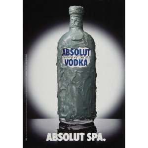  2002 Ad Absolut Spa Vodka Mud Mask Bottle Michel Dubois 