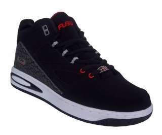 Fubu DUPONT Mens Black Gray Athletic Basketball Sneakers  