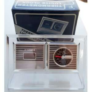  Thermometer Lucite Clock 