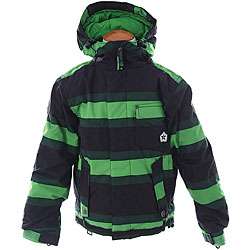 Sessions Force Kids Green Stripe Snowboard Jacket  