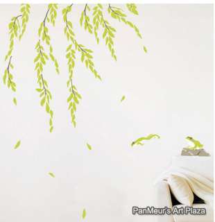 KR 22 Weeping Willow, Decals Decor Wall Art Sticker DIY  