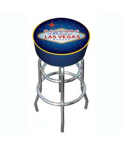 Las Vegas Padded Chrome Bar Stool  