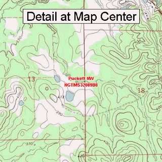   Map   Puckett NW, Mississippi (Folded/Waterproof)