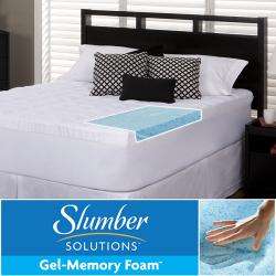 Slumber Solutions Gel 3.5 inch Queen/ King/ Cal King size Memory Foam 