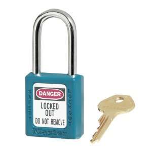 Master Lock 410TEAL Teal 410 Zenex Safety Padlock with Short Body, 1/4 