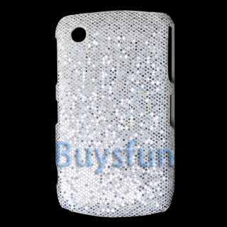 BLING SILVER Hard Cover Case BLACKBERRY CURVE 8520 8530  