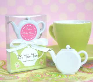 Its Tea Time Teapot Tape Measure Wedding Shower Favor  