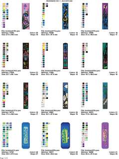 BOOKMARKS   4x4   LD MACHINE EMBROIDERY DESIGNS  
