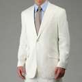 Massimo Genni Mens 2 button Cream Linen Suit