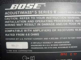 Bose acoustimass 5 Series II Direct/Reflecting Speaker System 