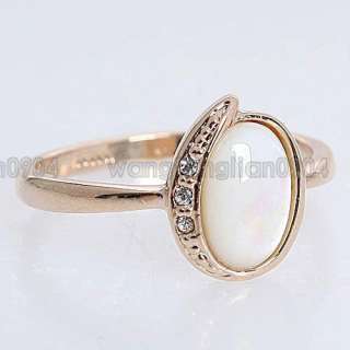 Shell 18k Yellow Gold Plated Ring  95528  